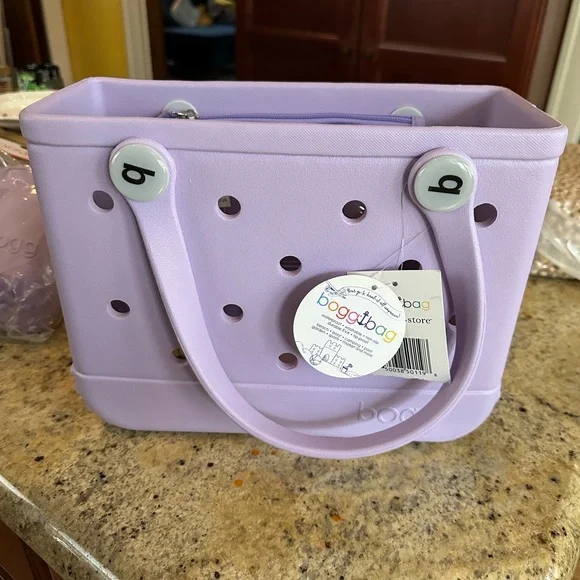 BOGG BAG Purple Foam Tote with Perforated Design and Bogg Bevy - Picture 1 of 3
